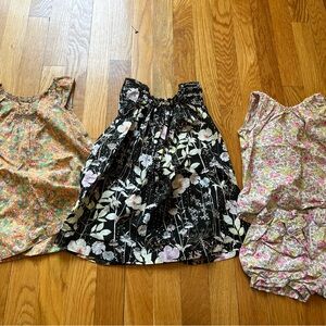 Bonpoint Floral Dresses and shorts Set